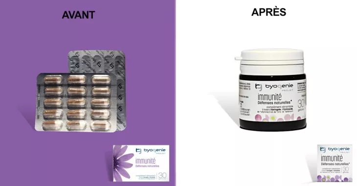 Passage du contenant blister au PLA